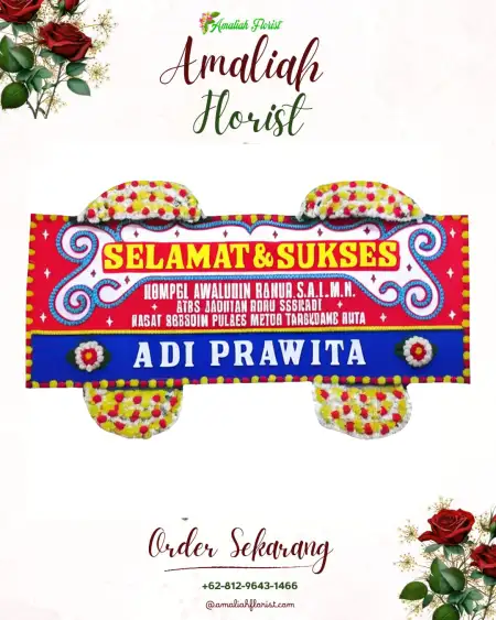 Papan Bunga Ucapan Selamat Mojoasem